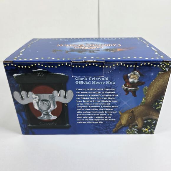 National Lampoon's Christmas Vacation Clark Griswold's Eggnog Glass Moose Mug - Picture 3 of 11